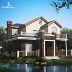 Luxury Light Steel Prefab House Fast Construction Prefab Steel Home for sale
