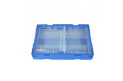 China Sides Open 100% Virgin PP Plastic Collapsible Storage Crate For Garment supplier