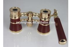 China 28mm Optics 3X25 Binoculars Opera Glasses Antique Style Telescope With Handle supplier