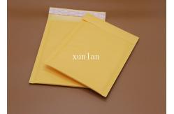China Yellow Kraft Shipping Bubble Mailers , Matt Bubble Wrap Packaging Envelopes supplier