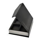 Wholesale Custom Packaging Magnetic Jewelry Paper Boxes Black Closure Top Flip Jewelry Gift Box for sale