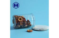China 300# 360ml Clear Plastic Cans For Dry Fruit Vegetable Round Easy Open supplier