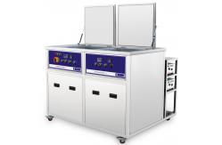 China 40KHz 135L dual tanks Industrial Ultrasonic Cleaner , cleaning and rinsing function supplier