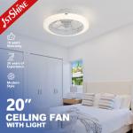 CE Certified Modern Design 6-Speed LED Ceiling Fan with Remote Control and Easy Cleaning for sale