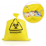 Disposal 20L 50L 100L Yellow Medical Waste Bags HDPE PP LDPE