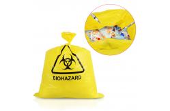 China Disposal 20L 50L 100L Yellow Medical Waste Bags HDPE PP LDPE supplier