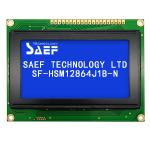 20 Pin Monochrome Graphic LCD Display MPU STN Negative COB 128X64 Matrix LCM for sale
