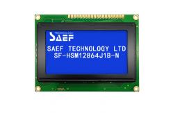 China 20 Pin Monochrome Graphic LCD Display MPU STN Negative COB 128X64 Matrix LCM supplier