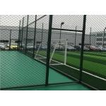 OHSAS 75*75mm Metal Chain Link Fencing Plastic Coated Diamond Mesh Fencing for sale