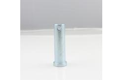 China Carbon Steel Flat / Round Head Clevis Pin With Grooved Ends supplier