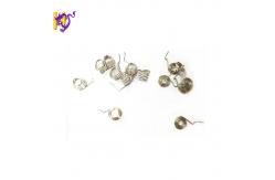 China HEZHI Nickel Plated Small Conical D Cell Battery Spring With Positive Negative Terminal supplier