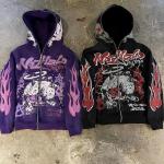 Oversized Digital Print Hoodie Pullover 100% Cotton 500Gsm Men Fleece Hoodies for sale