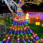 Waterproof Outdoor Halloween Christmas Ornaments Star Wire Lights Multicolor for sale