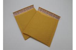 China Offset Printing Yellow Kraft Paper Bubble Mailers With 2 Sealing Sides supplier