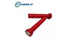 China Red Magnet POM Plastic CNC Milling Turning Machining Customized Part OEM supplier