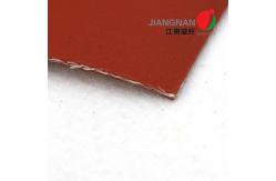 China Superior Quality Red Fabric Fiberglass Coated Silicone For Welding Protection supplier