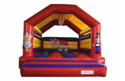 China Clown circus themed inflatable bouncer elephant inflatable bouncer jumping square inflatable clown bouncer supplier