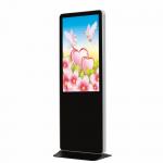 Hotel Lobby Information Display Kiosk , Aluminum Frame Interactive Multimedia Kiosk