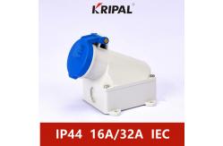 China 16A 3P IP44 IEC Standard Industrial Wall Mounted Socket Waterproof supplier