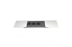 China 237*72mm Cutout Furniture Mounted Sliding Cover Socket supplier