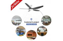 China Plastic Blade 52 Inch LED Ceiling Fan With LED Light APP Control supplier