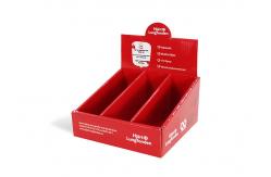 China Mini Retail Tabletop Cardboard Display Stands Boxes With Heart Lung Foundation supplier