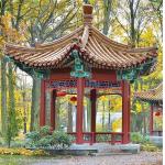 Outdoor Courtyard Cabin Chinese Pavilion With Anticorrosive Wood 10 - 18 Seats for sale