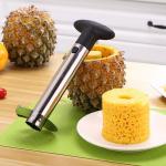 Peel Free Stainless Steel Houseware Pineapple Coring Tool Slicer With Detachable Handle for sale
