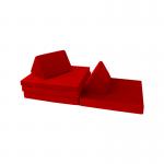 High Density Foam Velvet Modular Sofa Couch Playscape Sofa CertiPUR-US