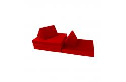 China High Density Foam Velvet Modular Sofa Couch Playscape Sofa CertiPUR-US supplier