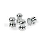 Permanent Nickel Coating Strong Neodymium Magnetic Push Pins for Silver Fridge Magnet for sale