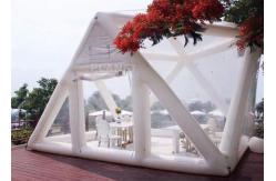 China Portable Large Clear Bubble House Inflatable Triangle Transparent PVC Inflatable Camping Tent supplier