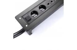China Universal Versatile Conference Table Socket / Electric Flip Desktop Socket supplier