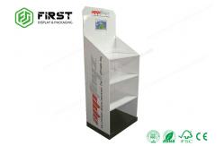 China Multi Shelves Cardboard Floor Displays , Customizied Reusable Cardboard Book Display supplier