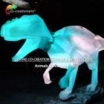 Fiberglass Dinosaur Model With Dynamic Skeleton-To-Life Projection