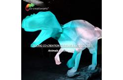 China Fiberglass Dinosaur Model With Dynamic Skeleton-To-Life Projection supplier