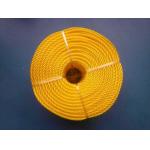 3 Strand High Strength PP Monofilament Twisted Rope For Packing Yellow Color for sale