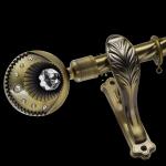 Bedroom 105.8 G Double End Hollow Out Brass Curtain Rods for sale