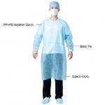PP PE EN13795 Medical Isolation Gown AAMI PB70 Level 20gsm-65gsm