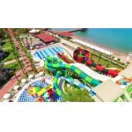 Hot Dipped Galvanized Steel Water Amusement Park Swimming Pool Equipment Fiberglass Water Slide for sale