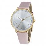 PU leather Quartz Battery Wristwatches OEM Available 36mm Diameter for sale