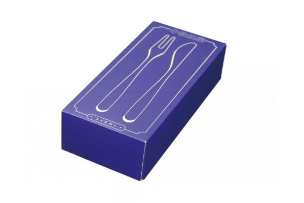 Varnishing Dinnerware Packaging Boxes Dinner Set Box For Fork Spoon