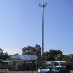 CDMA 15m Monopole Tower For Transmission Line for sale
