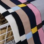 Stylish And Durable Comfortable And Double Yarn Plain Cotton Striped Cotton Fabric For T-Shirt for sale