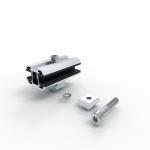 Aluminum Alloy AL 6005 T5 Double Glass Solar Module End Clamp for sale