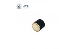 China Alu Magnetic Perfume Cap Custom Design With Leather And Laser Logo supplier