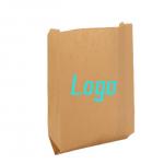 Custom Logo Printed Biodegradable Candy Gift Package Bag Tip Bottom Kraft Paper Bag for sale