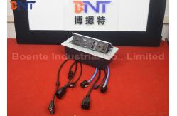 China Customized Made Office Desktop Hidden Pop Up Power Sockets CAT6 / HDMI supplier