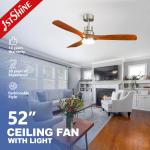 Indoor Decorative Wooden Blades Ceiling Fan for Restaurant 1stshine CCC/CE/ROHS for sale