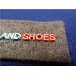 OEKO Custom Clothing Patches Injection Molding Double Color On Non - Woven Fashion 3D Logo for sale